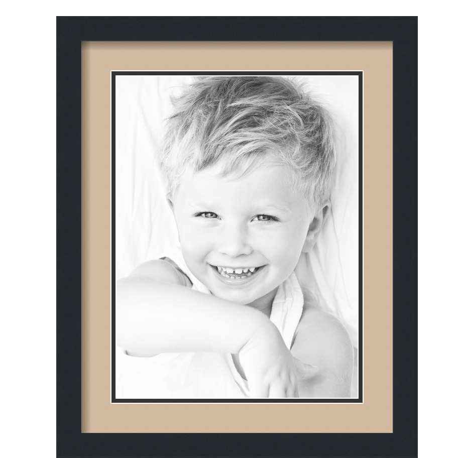 ArtToFrames Cornice portafoto nera opaca 16x20 con doppio tappetino 2", apertura 12x16 - Foto 146 di 497