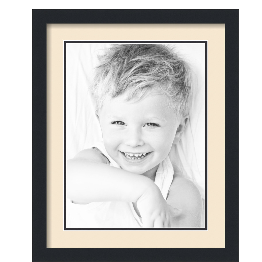 ArtToFrames Cornice portafoto nera opaca 16x20 con doppio tappetino 2", apertura 12x16 - Foto 266 di 497