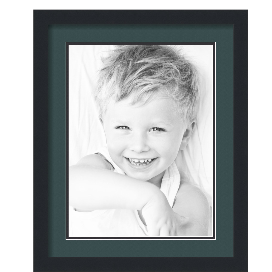 ArtToFrames Cornice portafoto nera opaca 16x20 con doppio tappetino 2", apertura 12x16 - Foto 226 di 497