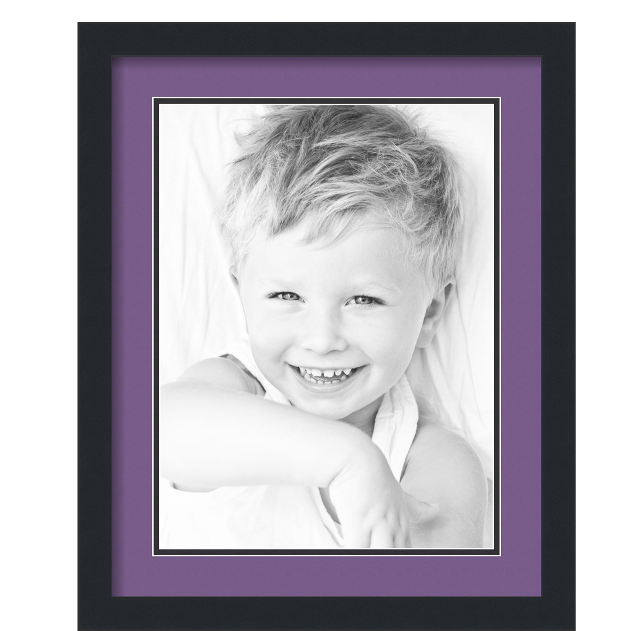 ArtToFrames Cornice portafoto nera opaca 16x20 con doppio tappetino 2", apertura 12x16 - Foto 370 di 497