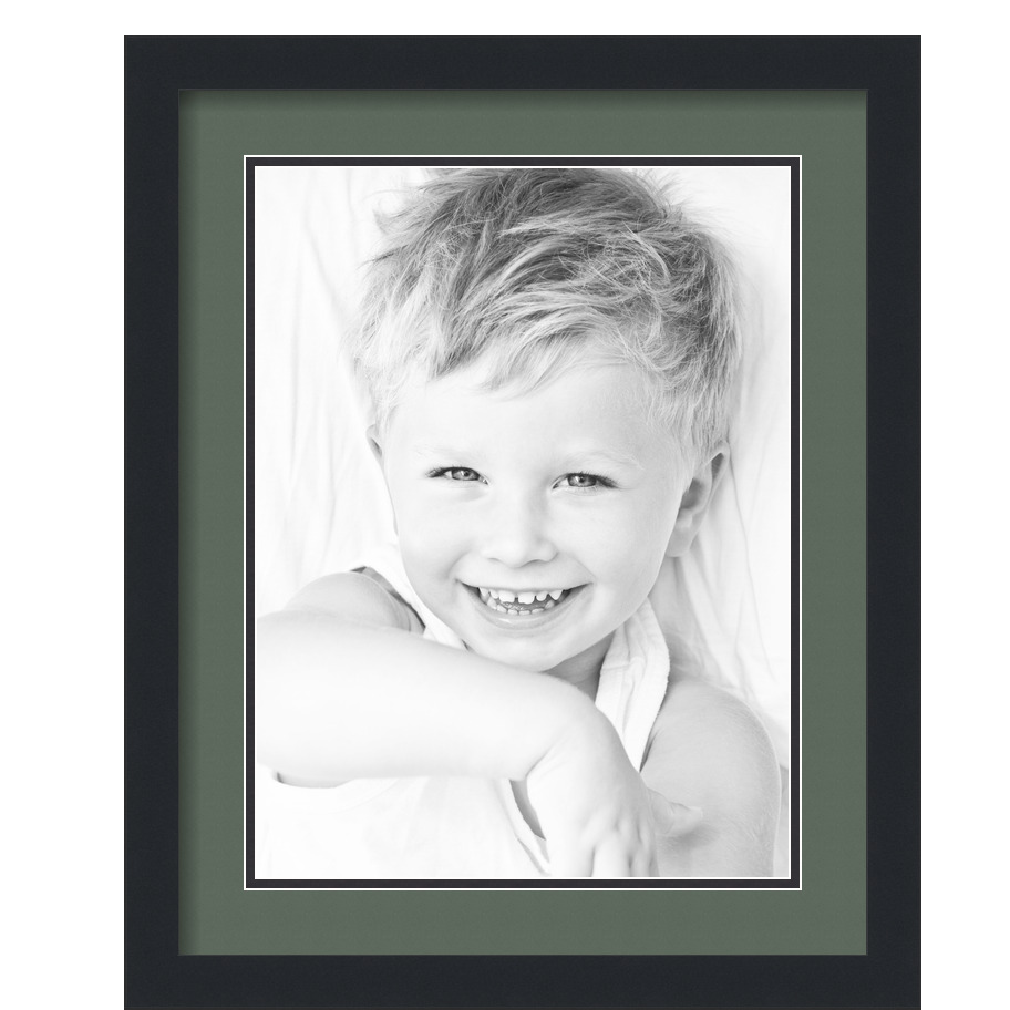 ArtToFrames Cornice portafoto nera opaca 16x20 con doppio tappetino 2", apertura 12x16 - Foto 234 di 497