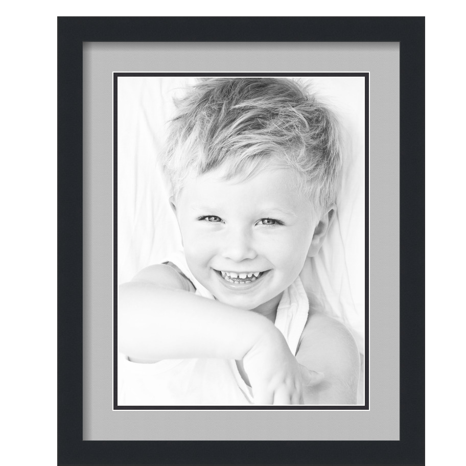 ArtToFrames Cornice portafoto nera opaca 16x20 con doppio tappetino 2", apertura 12x16 - Foto 218 di 497