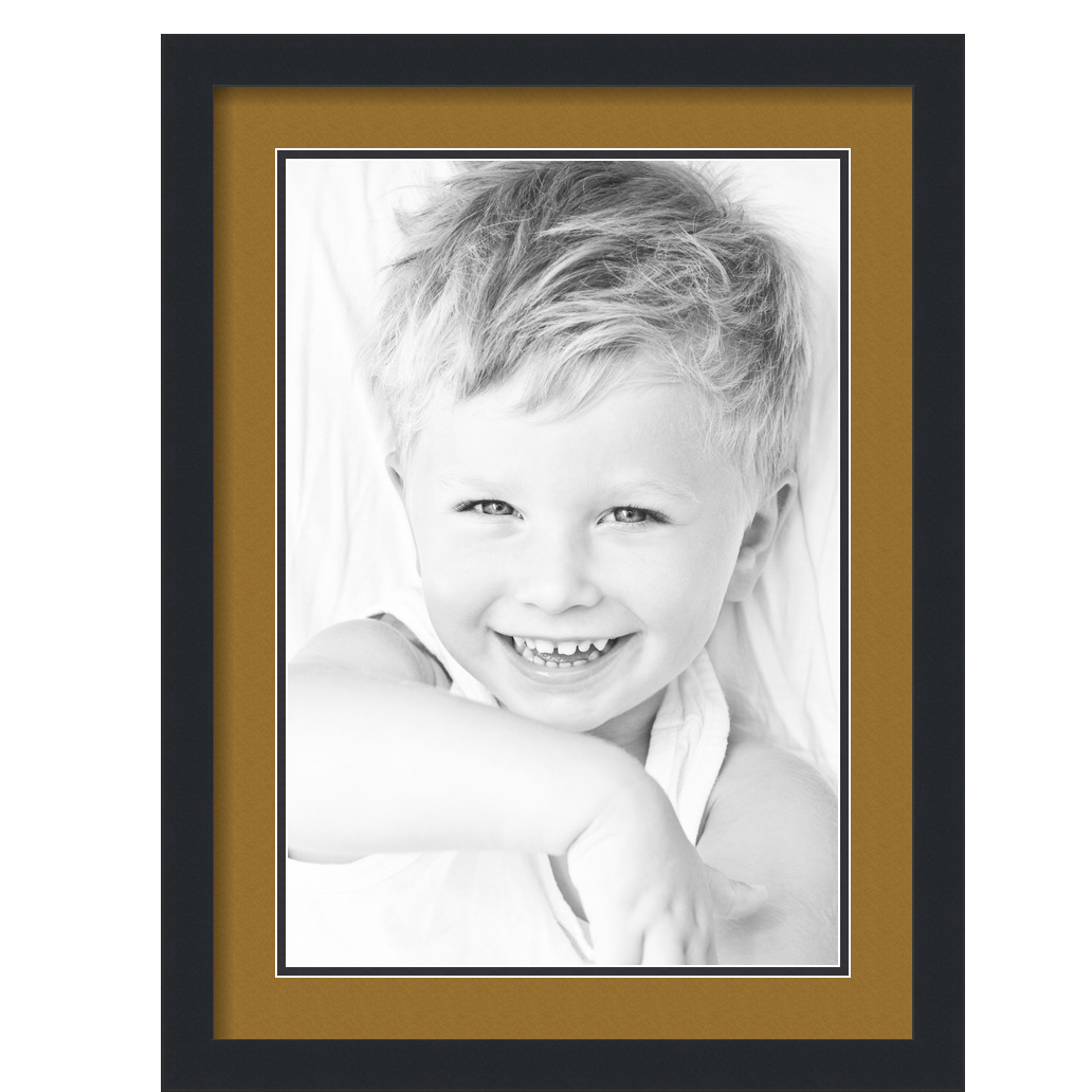 Marco de foto negro enmarañado ArtToFrames 17x23 con alfombra doble de 2", apertura de 13x19 - Imagen 170 de 497