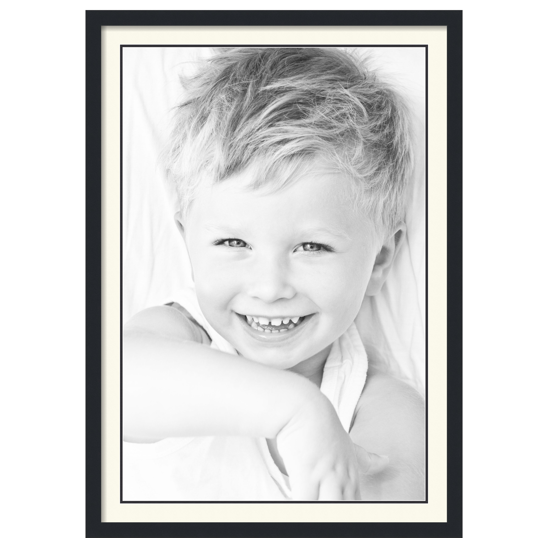 ArtToFrames Matted 28x40 Black Picture Frame with 2" Double Mat, 24x36 Opening - Picture 298 of 497