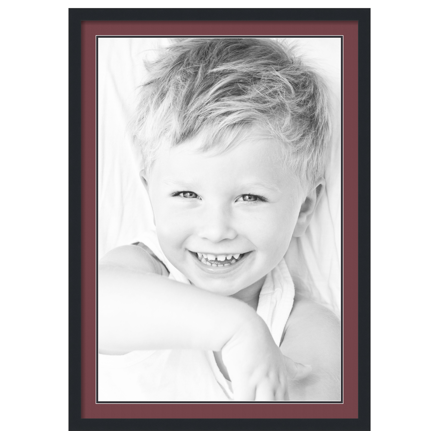 ArtToFrames Matted 28x40 Black Picture Frame with 2" Double Mat, 24x36 Opening - Picture 386 of 497