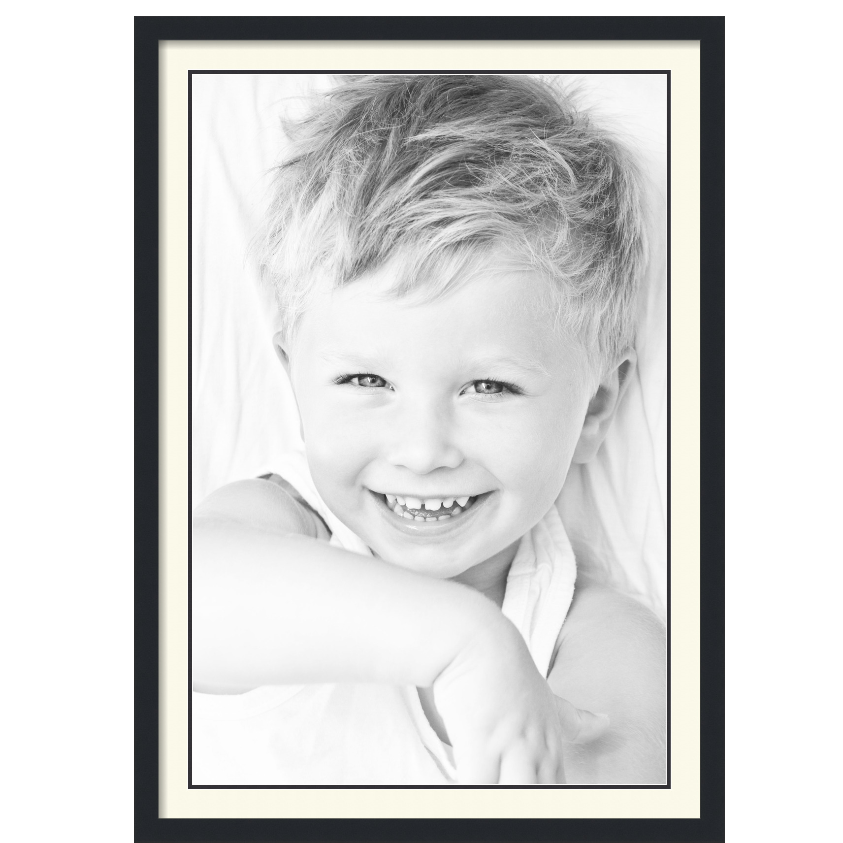 ArtToFrames Matted 28x40 Black Picture Frame with 2" Double Mat, 24x36 Opening - Picture 426 of 497