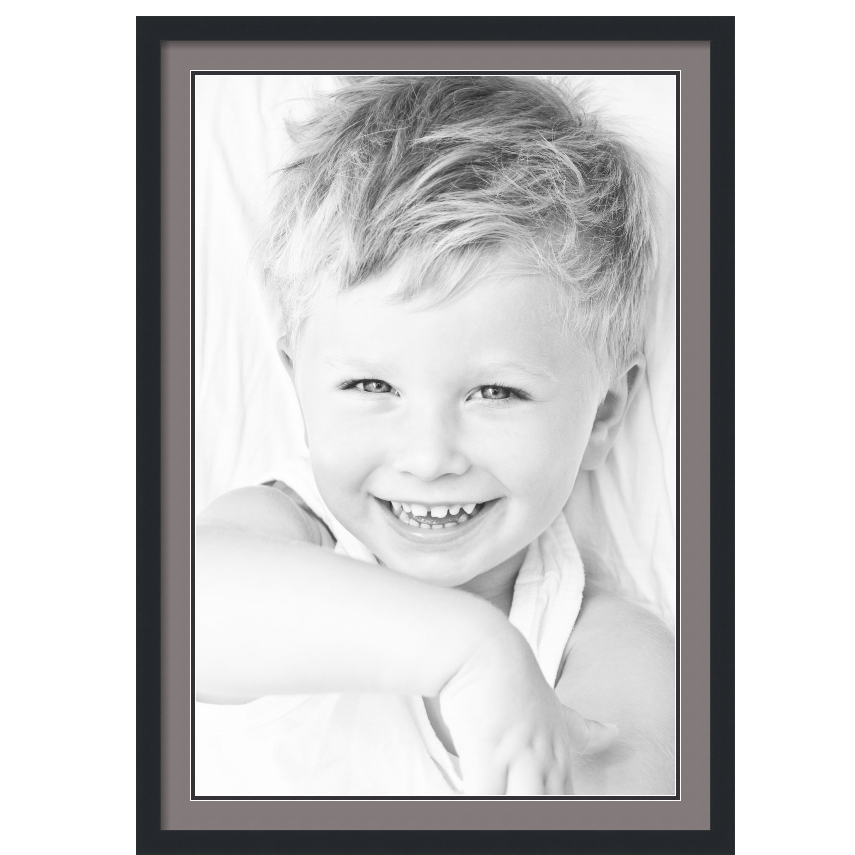 ArtToFrames Matted 28x40 Black Picture Frame with 2" Double Mat, 24x36 Opening - Picture 210 of 497