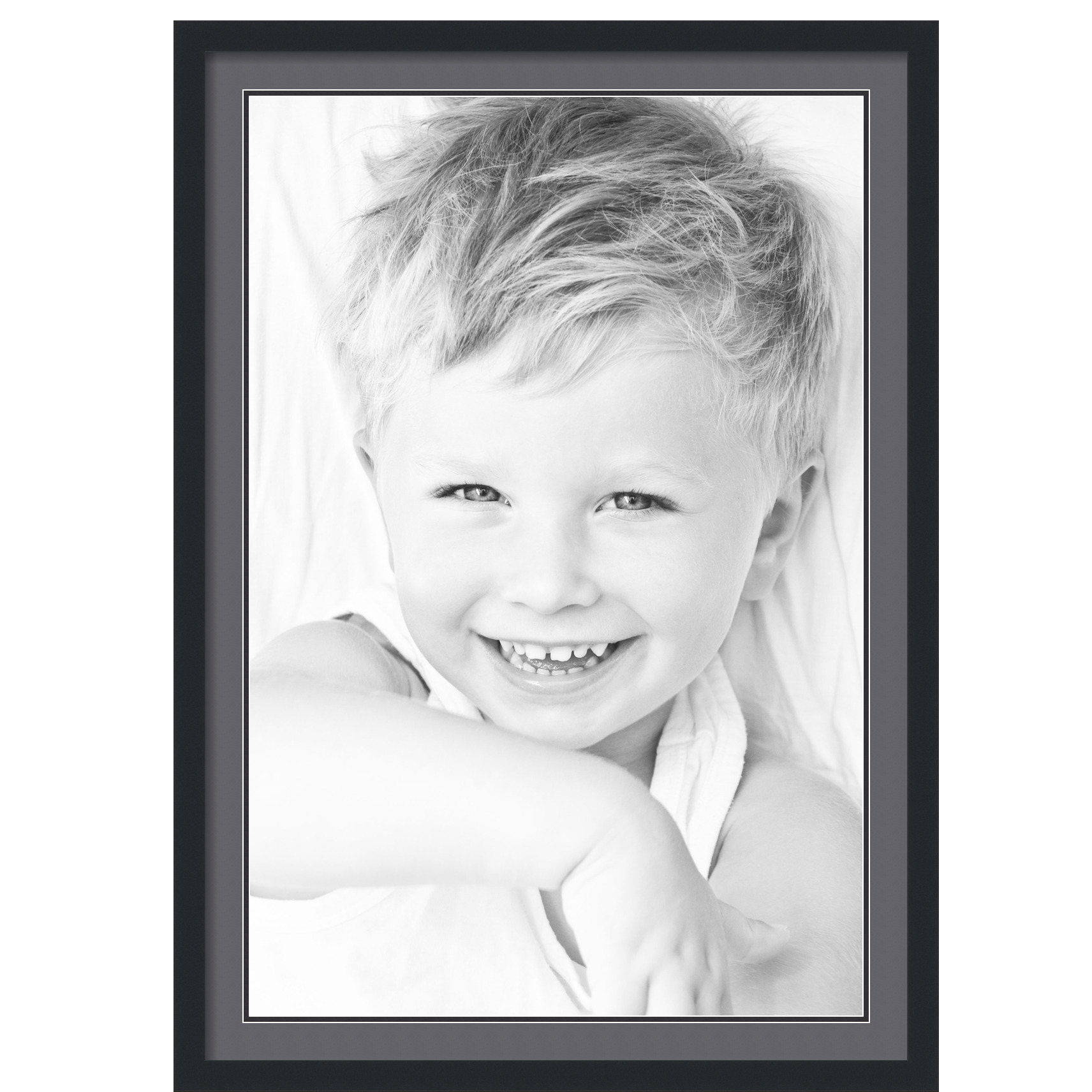 ArtToFrames Matted 28x40 Black Picture Frame with 2" Double Mat, 24x36 Opening - Picture 202 of 497