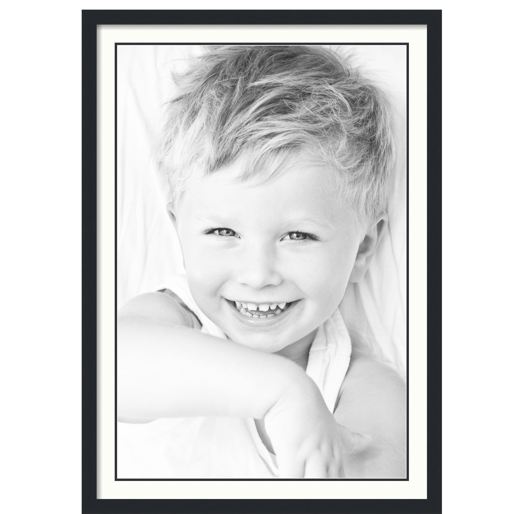 ArtToFrames Matted 28x40 Black Picture Frame with 2" Double Mat, 24x36 Opening - Picture 466 of 497