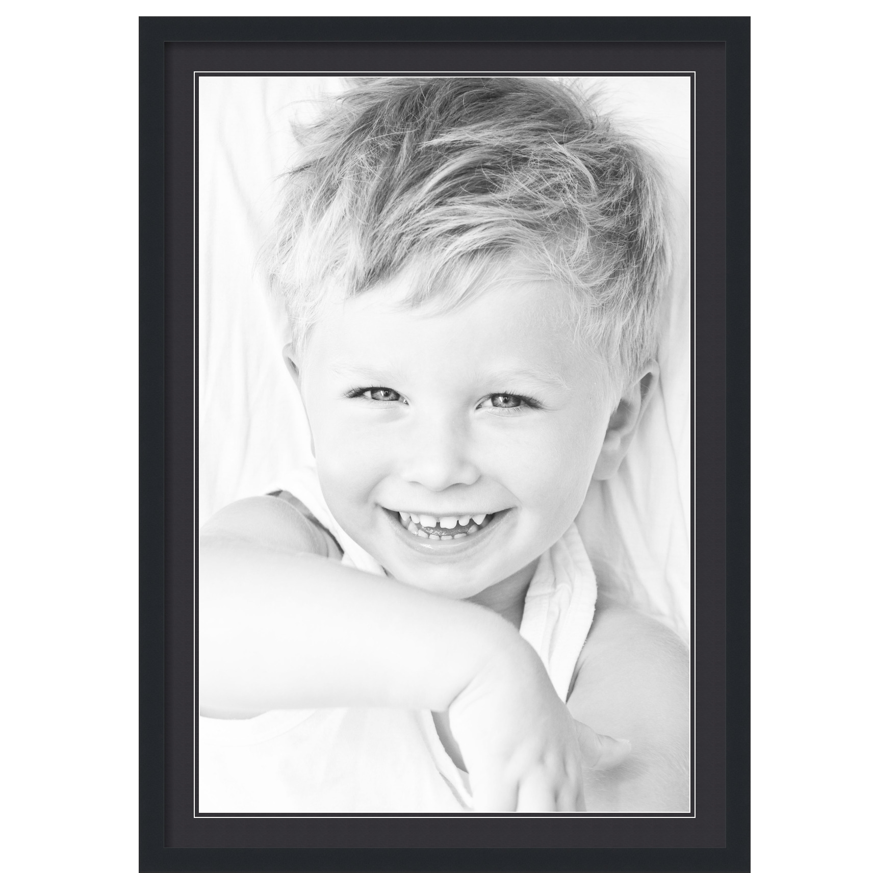 ArtToFrames Matted 28x40 Black Picture Frame with 2" Double Mat, 24x36 Opening - Picture 10 of 497
