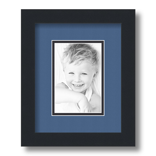 ArtToFrames Matted 8x10 Black Picture Frame with 2" Double Mat, 4x6 Opening eBay