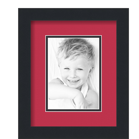 ArtToFrames Matted 9x11 Black Picture Frame with 2" Double Mat, 5x7 Opening - Picture 402 of 497