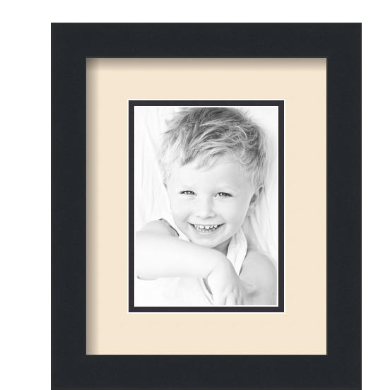 ArtToFrames Matted 9x11 Black Picture Frame with 2" Double Mat, 5x7 Opening - Picture 266 of 497