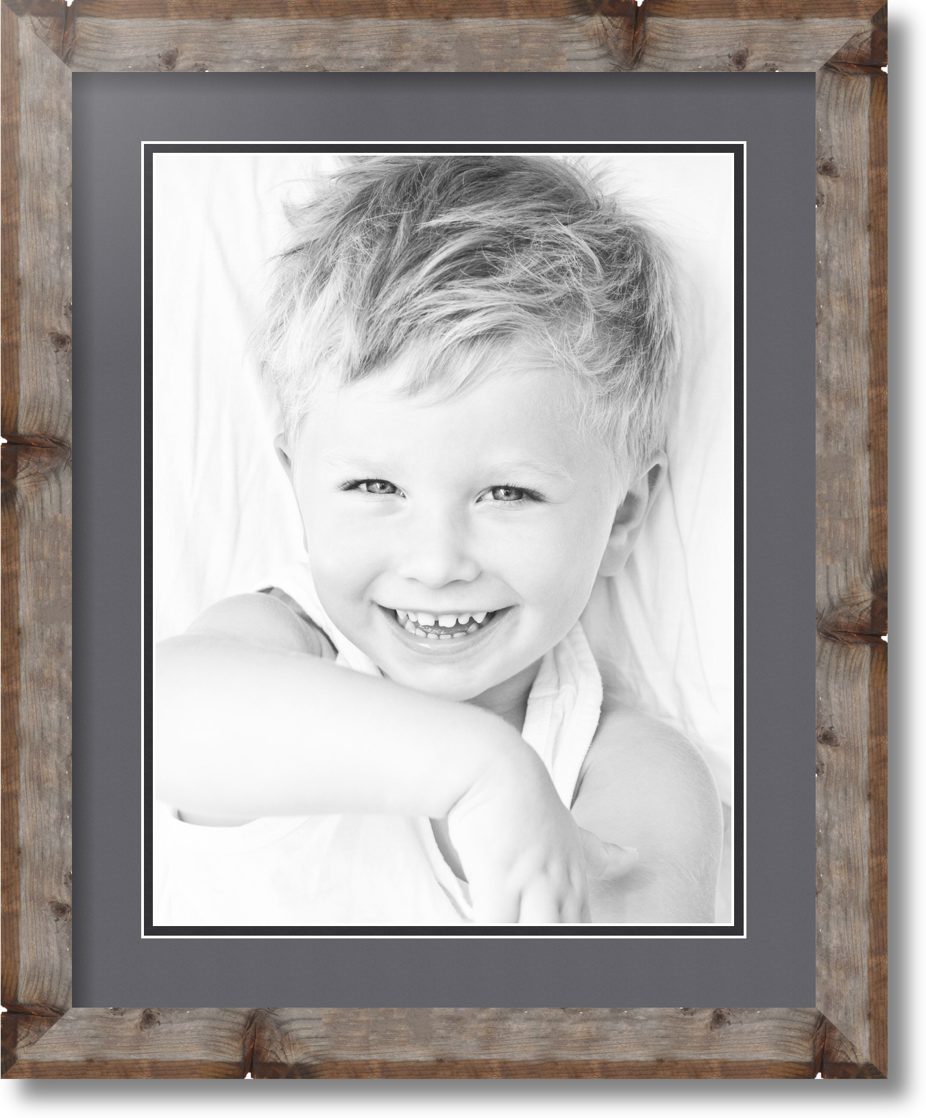 ArtToFrames Matted 16x20 Natural Picture Frame with 2" Double Mat, 12x16 Opening