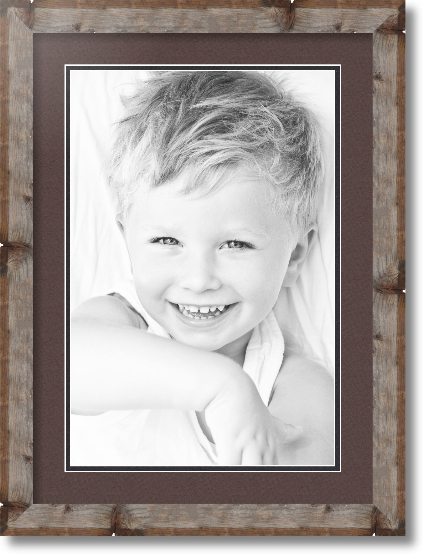 ArtToFrames Matted 16x22 Natural Picture Frame with 2" Double Mat, 12x18 Opening