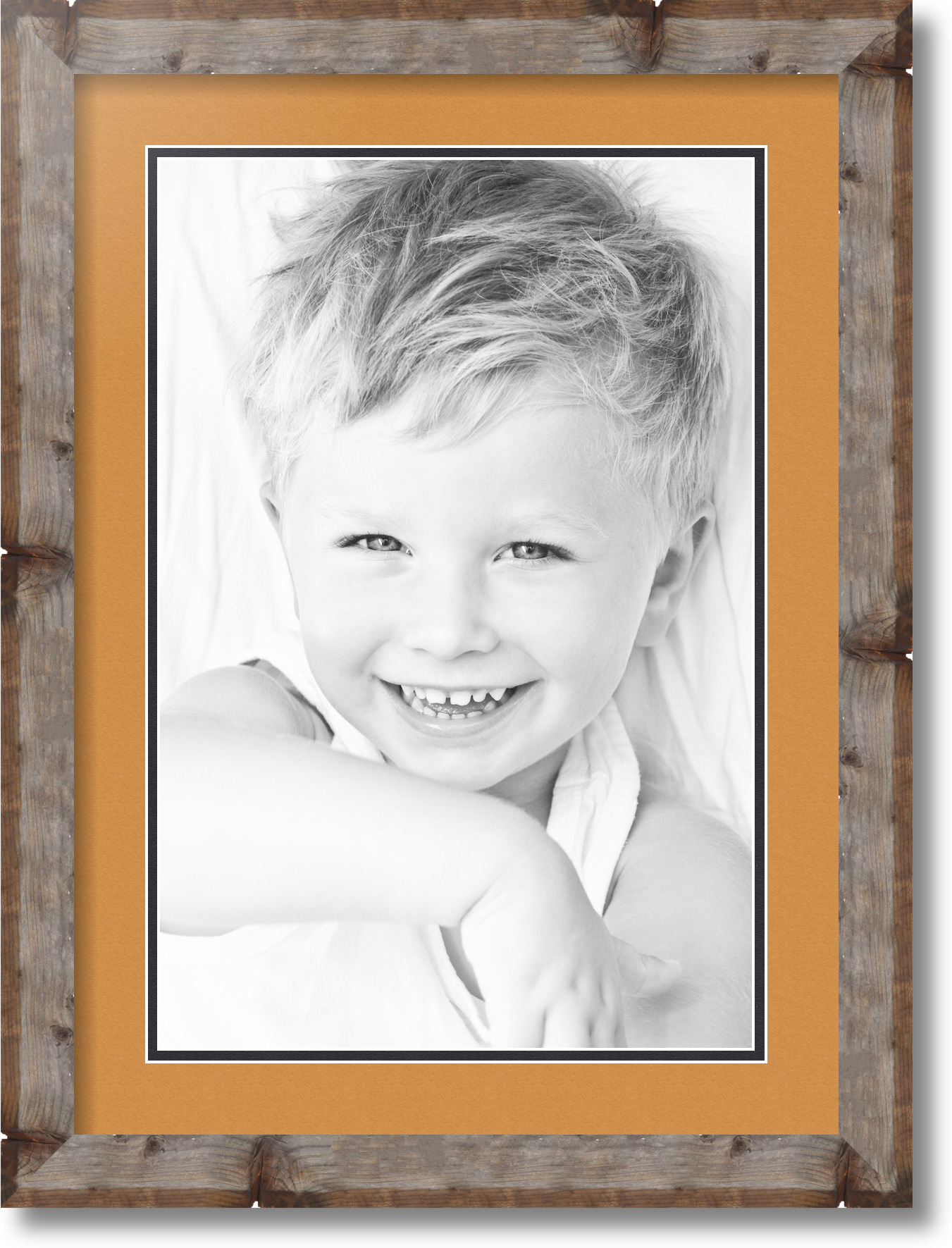 ArtToFrames Matted 16x22 Natural Picture Frame with 2" Double Mat, 12x18 Opening