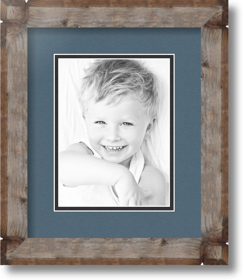 ArtToFrames Matted 10x12 Natural Picture Frame with 2