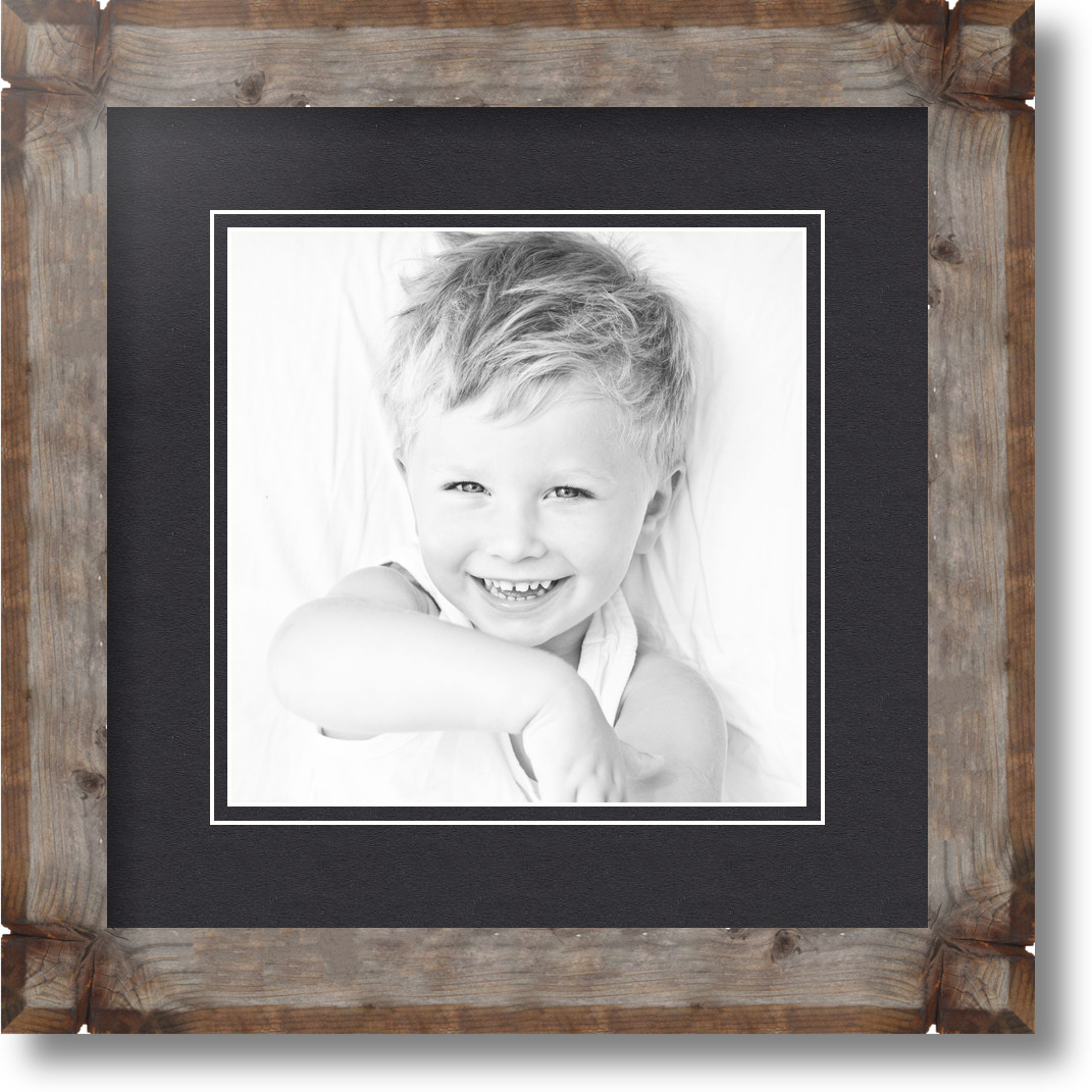 ArtToFrames Matted 12x12 Natural Picture Frame with 2" Double Mat, 8x8 Opening - Picture 12 of 621