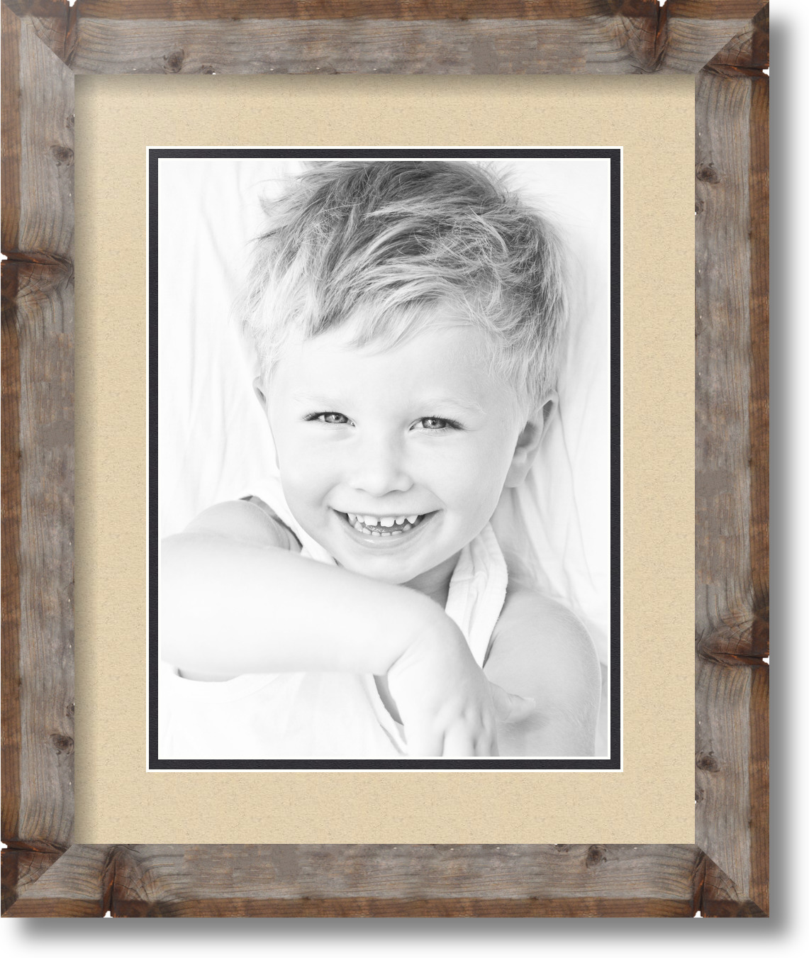 ArtToFrames Matted 13x16 Natural Picture Frame with 2 ...