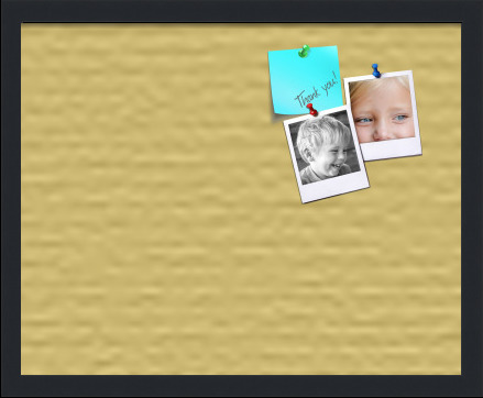 ArtToFrames Custom Cork Bulletin Board Solid Colors Framed in Satin Black - Picture 40 of 73