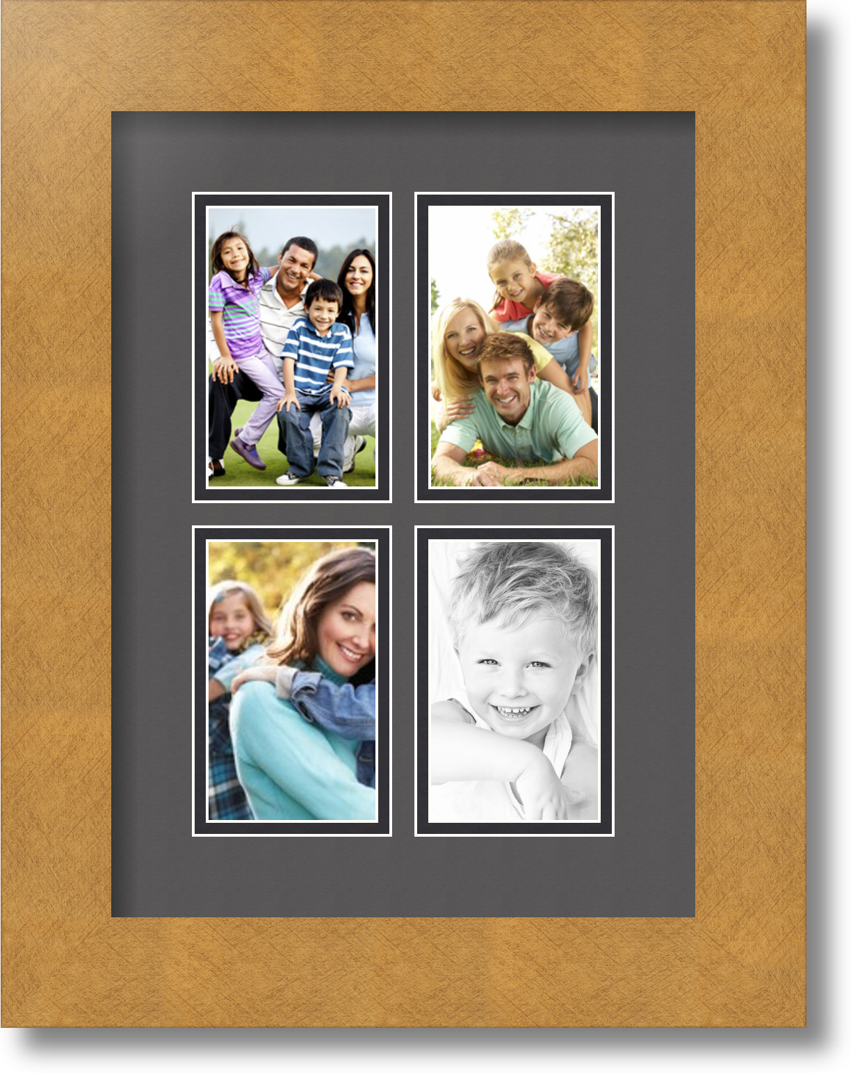 ArtToFrames Collage Mat Picture Photo Frame 4 3x5