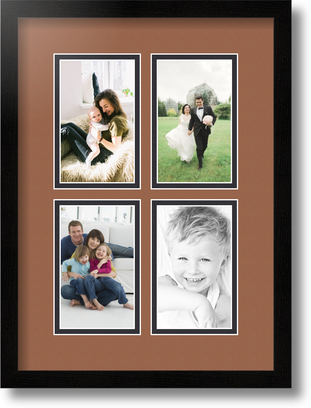 Arttoframes Collage Mat Picture Photo Frame With 4 3x5 Openings In Arttoframes Collage Mat Picture Photo Frame With 4