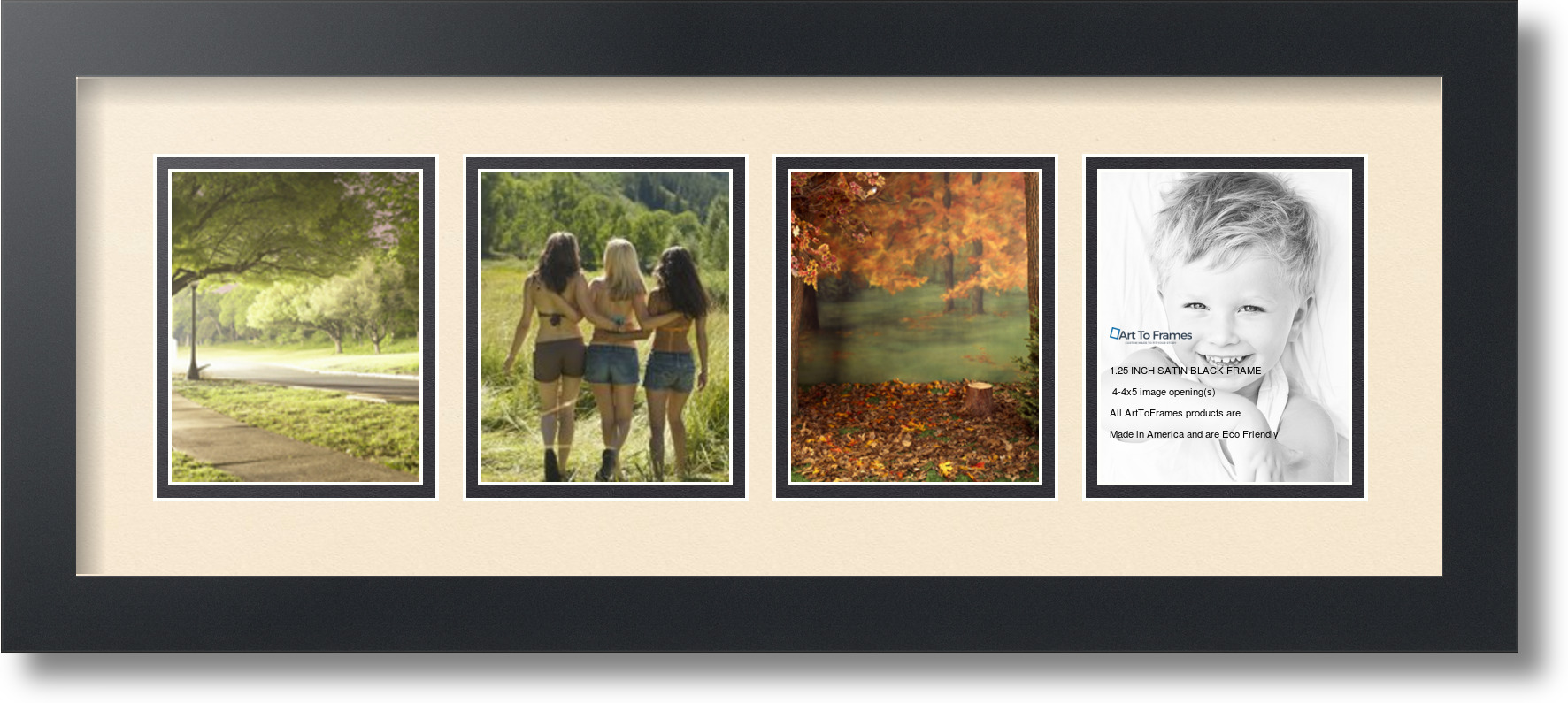 ArtToFrames Collage Mat Picture Photo Frame - 4 4x5