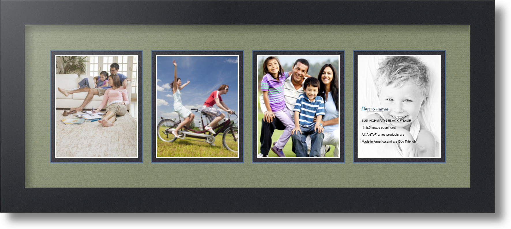 ArtToFrames Collage Mat Picture Photo Frame - 4 4x5