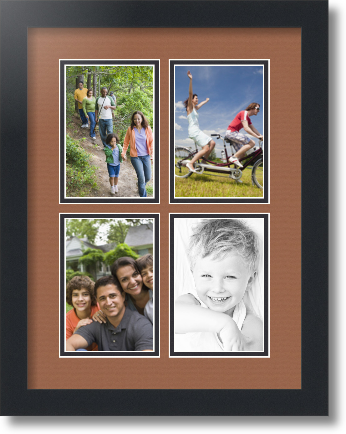 ArtToFrames Collage Mat Picture Photo Frame - 4 4x6
