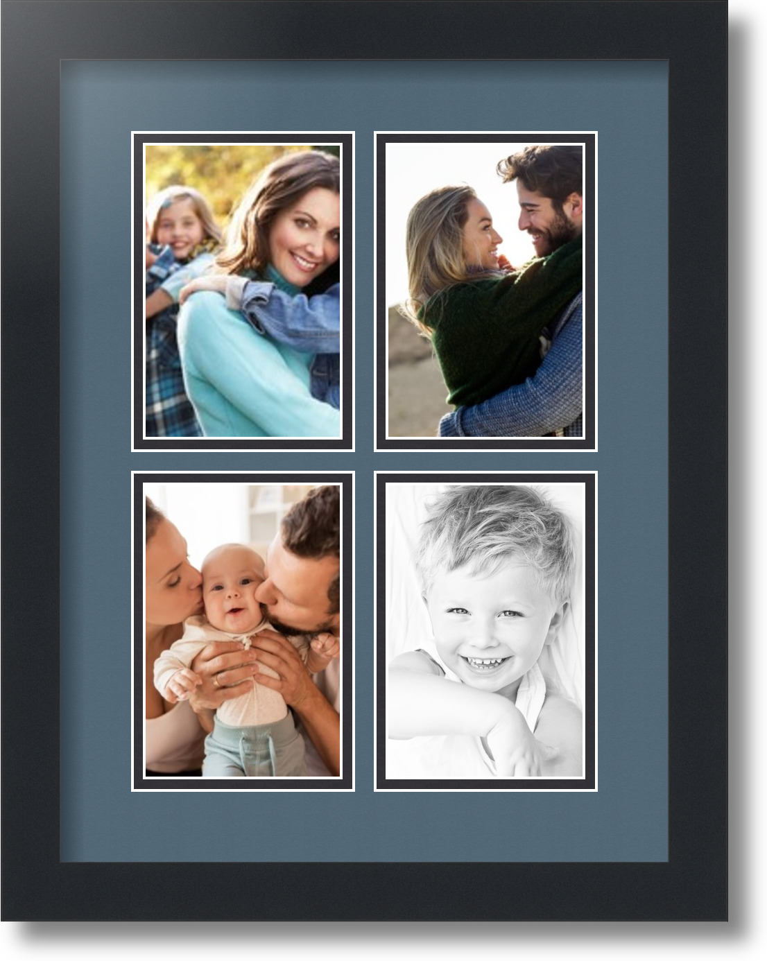 ArtToFrames Collage Mat Picture Photo Frame - 4 4x6