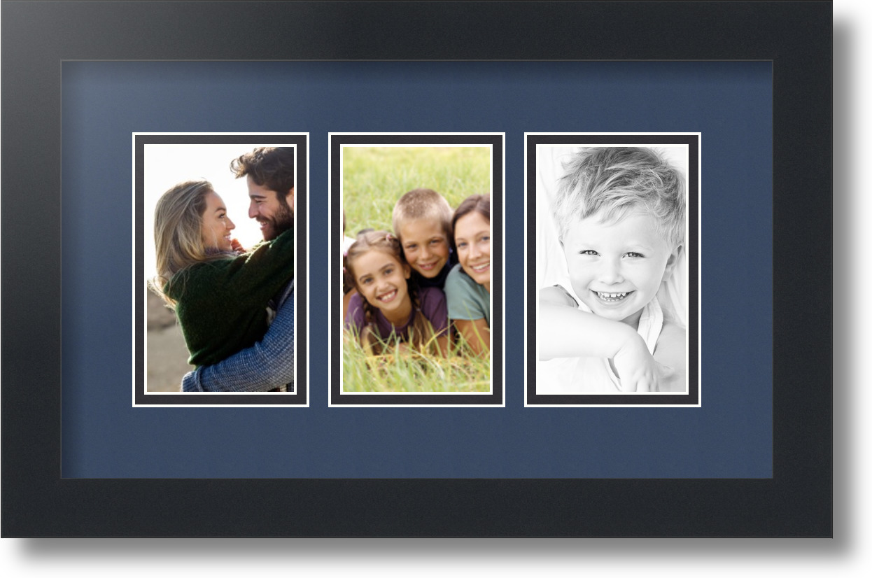 ArtToFrames Collage Mat Picture Photo Frame - 3 3x5