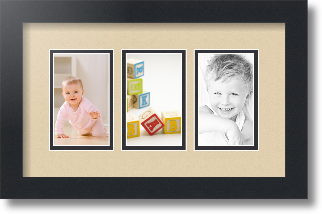 ArtToFrames Collage Mat Picture Photo Frame - 3 3x5