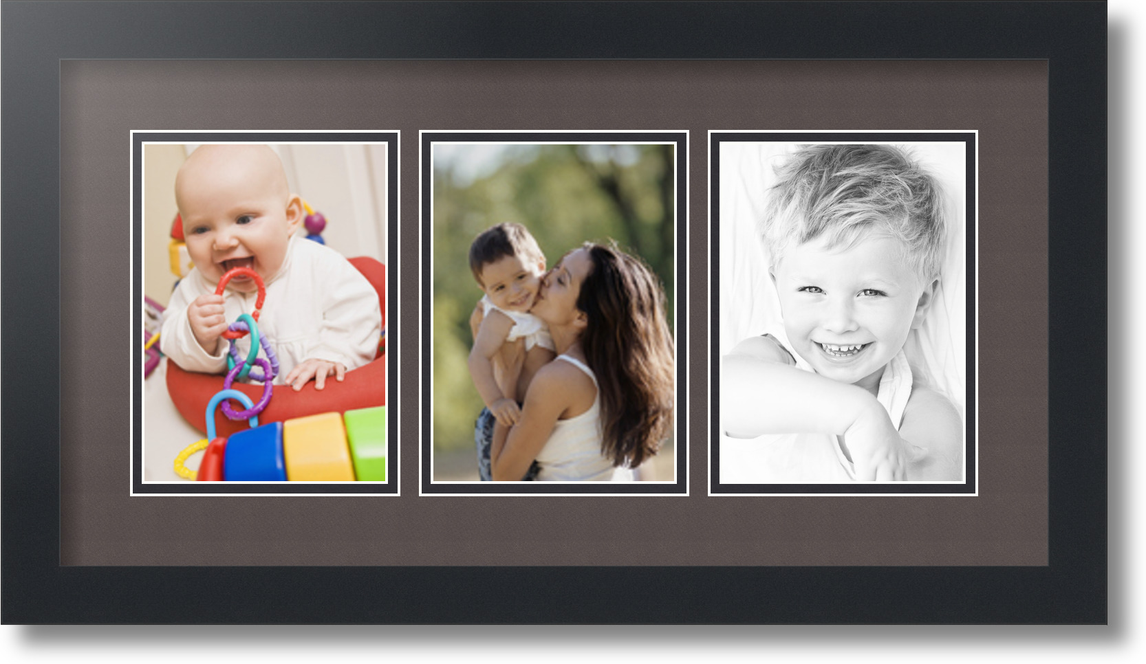 ArtToFrames Collage Mat Picture Photo Frame - 3 5x7