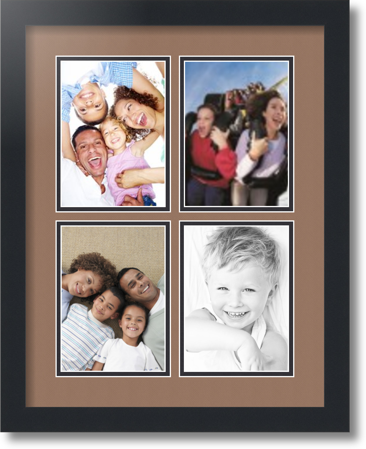 ArtToFrames Collage Mat Picture Photo Frame - 4 5x7