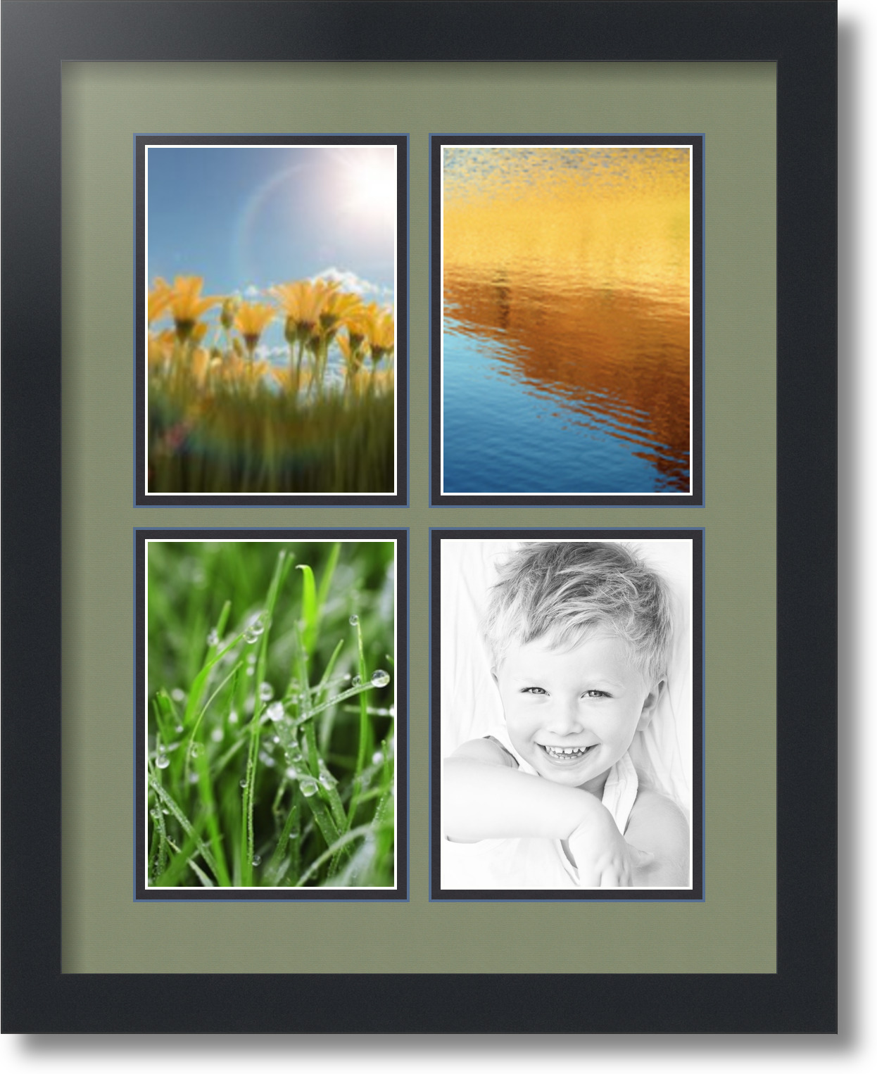 5x7 photo desktop collage frame 3 openings - noteatila