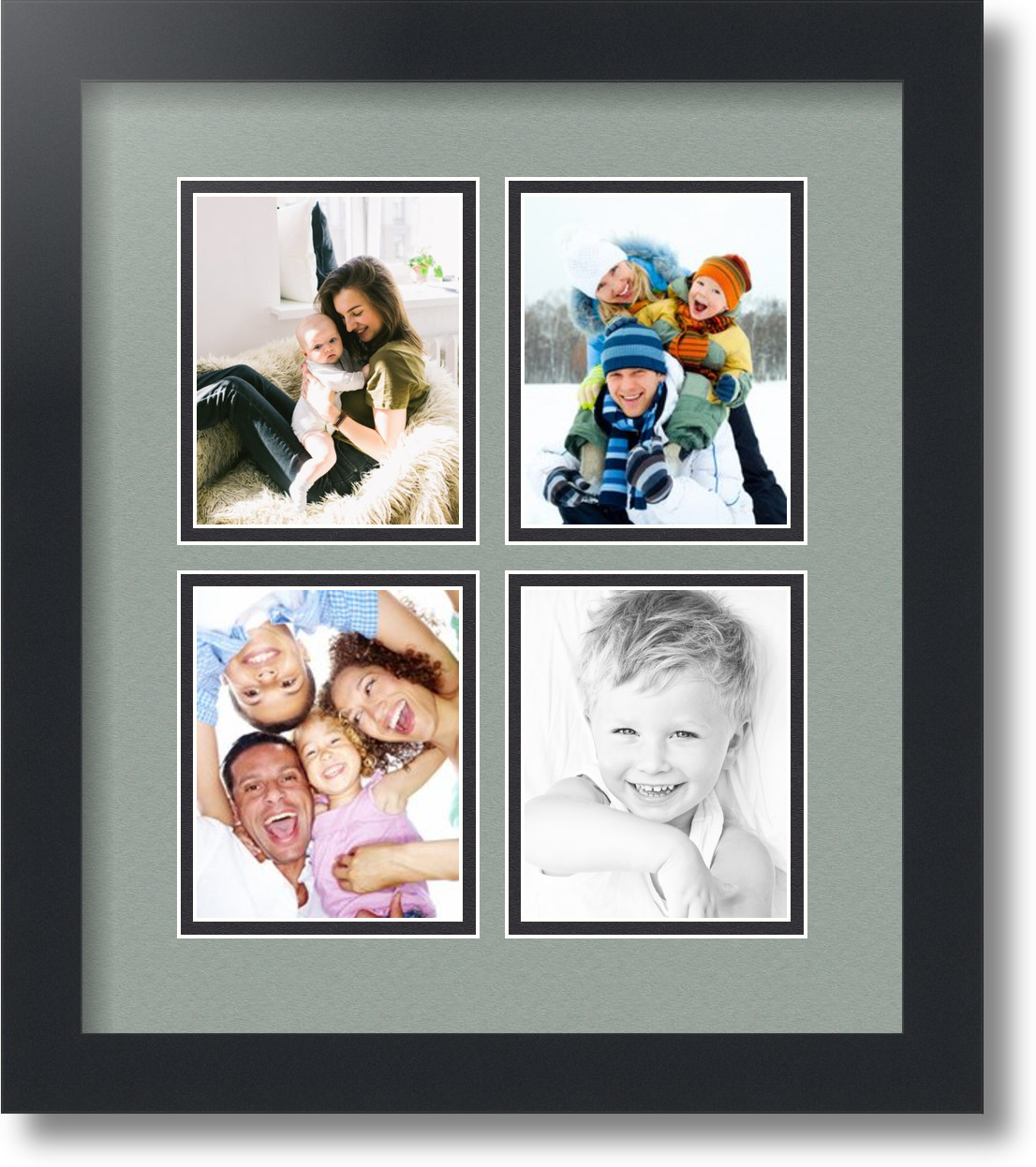 ArtToFrames Collage Mat Picture Photo Frame - 4 4x5