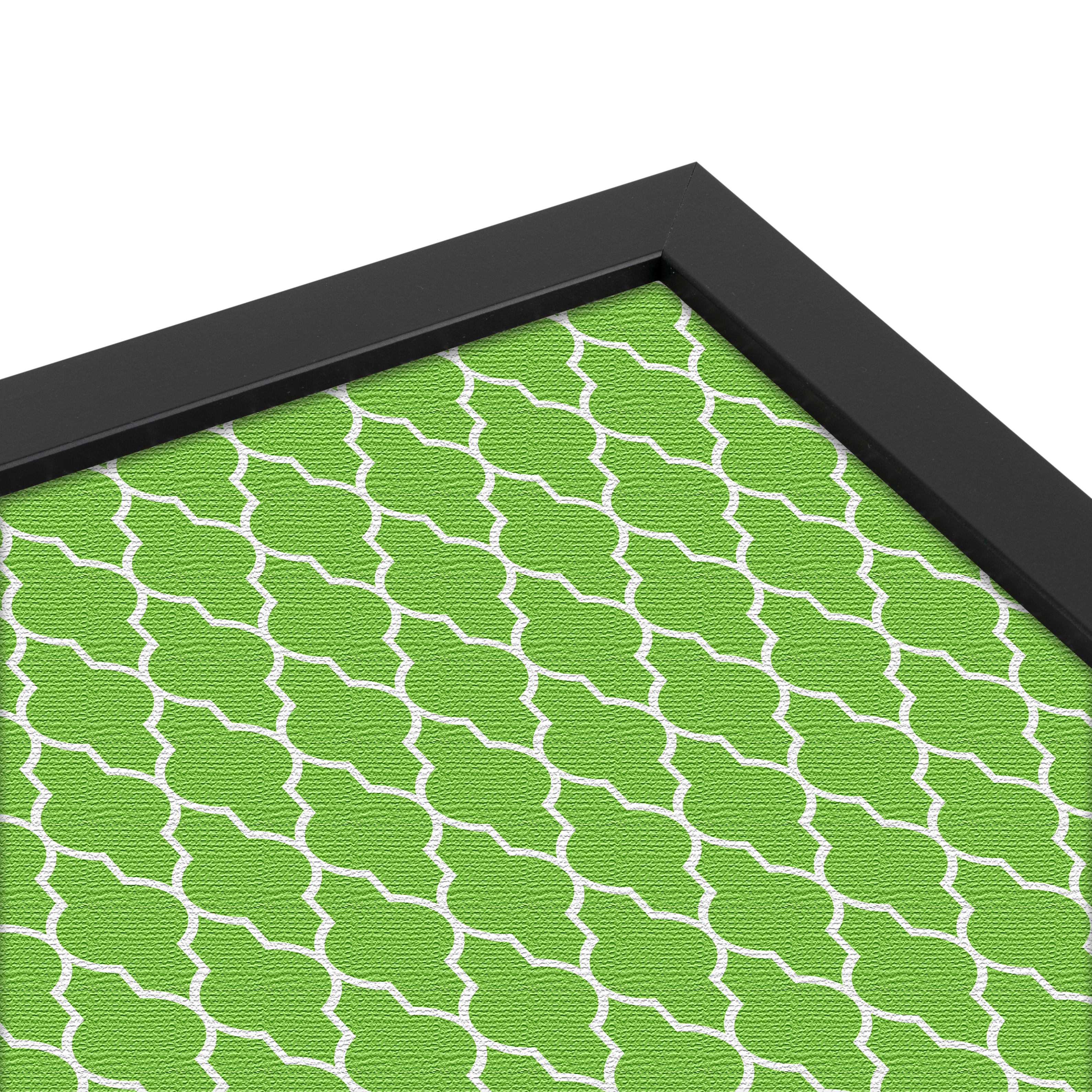 ArtToFrames Custom Cork Bulletin Board Quatrefoil Framed in Satin Black - Picture 24 of 91