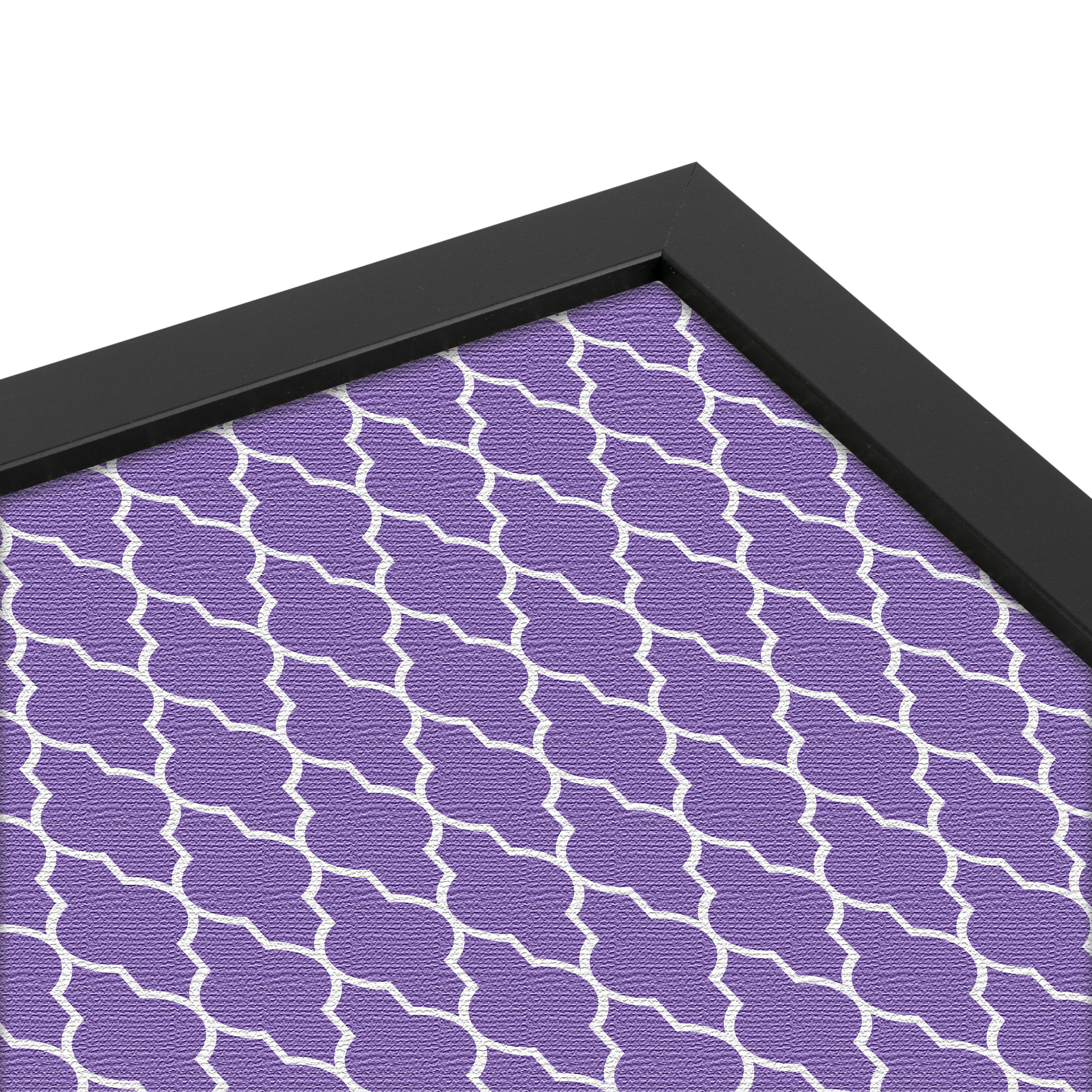 ArtToFrames Custom Cork Bulletin Board Quatrefoil Framed in Satin Black - Picture 29 of 91