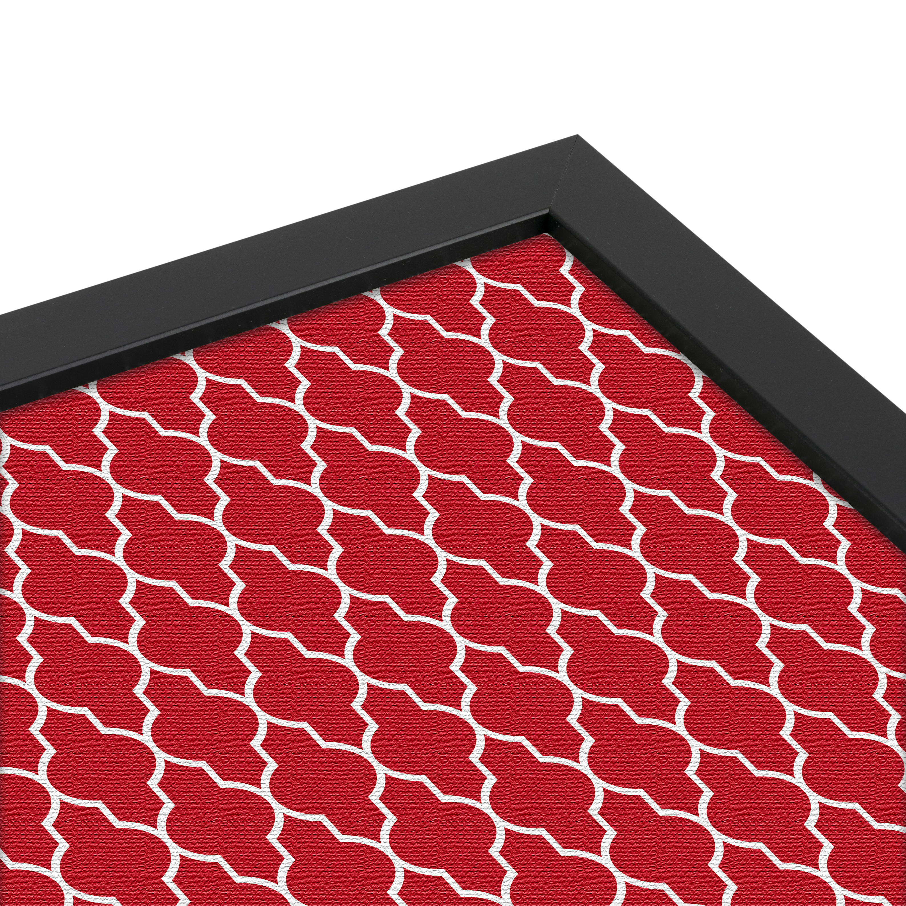 ArtToFrames Custom Cork Bulletin Board Quatrefoil Framed in Satin Black - Picture 62 of 91