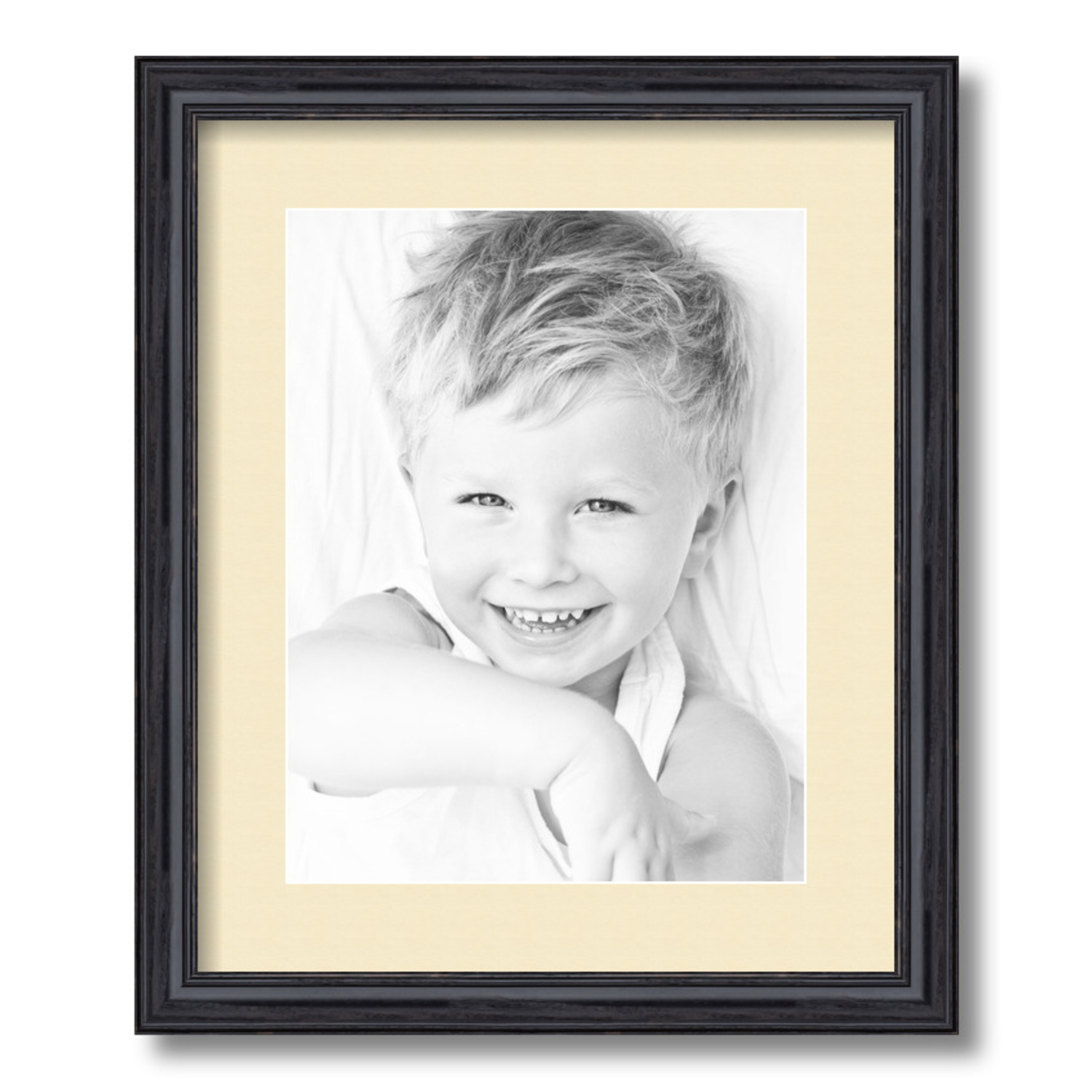 ArtToFrames Matted 14x17 Black Picture Frame with 2" Mat, 10x13 Opening 4083