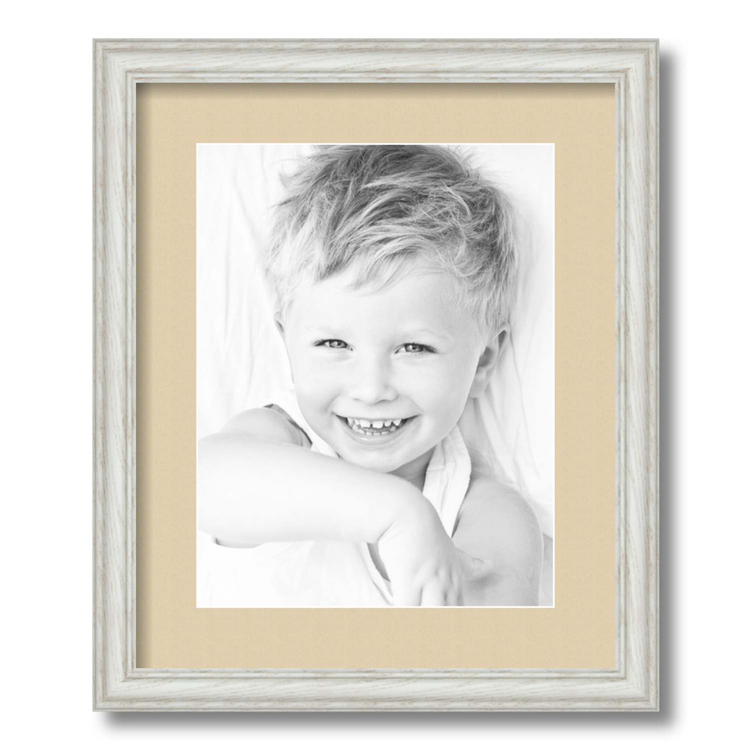 ArtToFrames Matted 14x17 White Picture Frame with 2" Mat, 10x13 Opening 4098