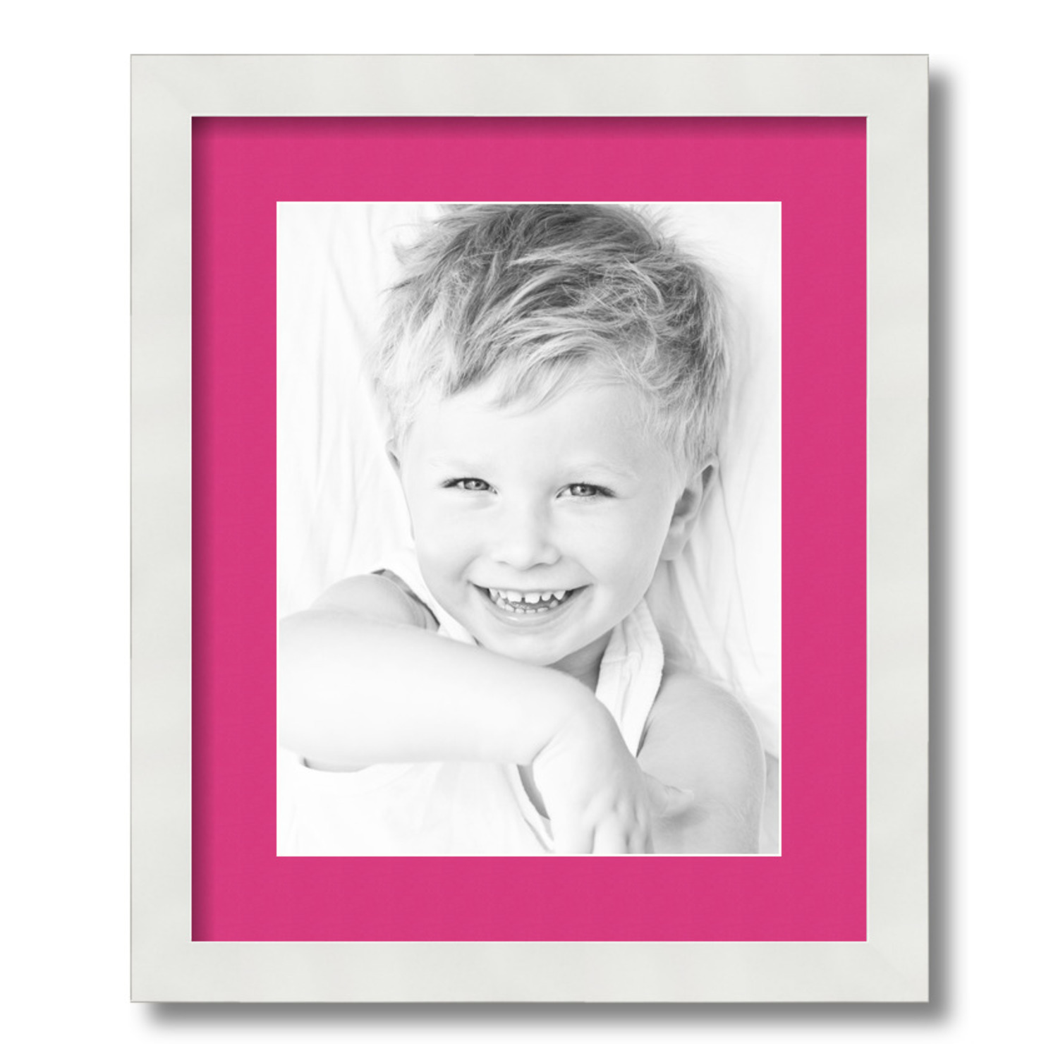 ArtToFrames Matted 14x17 White Picture Frame with 2" Mat, 10x13 Opening 3966