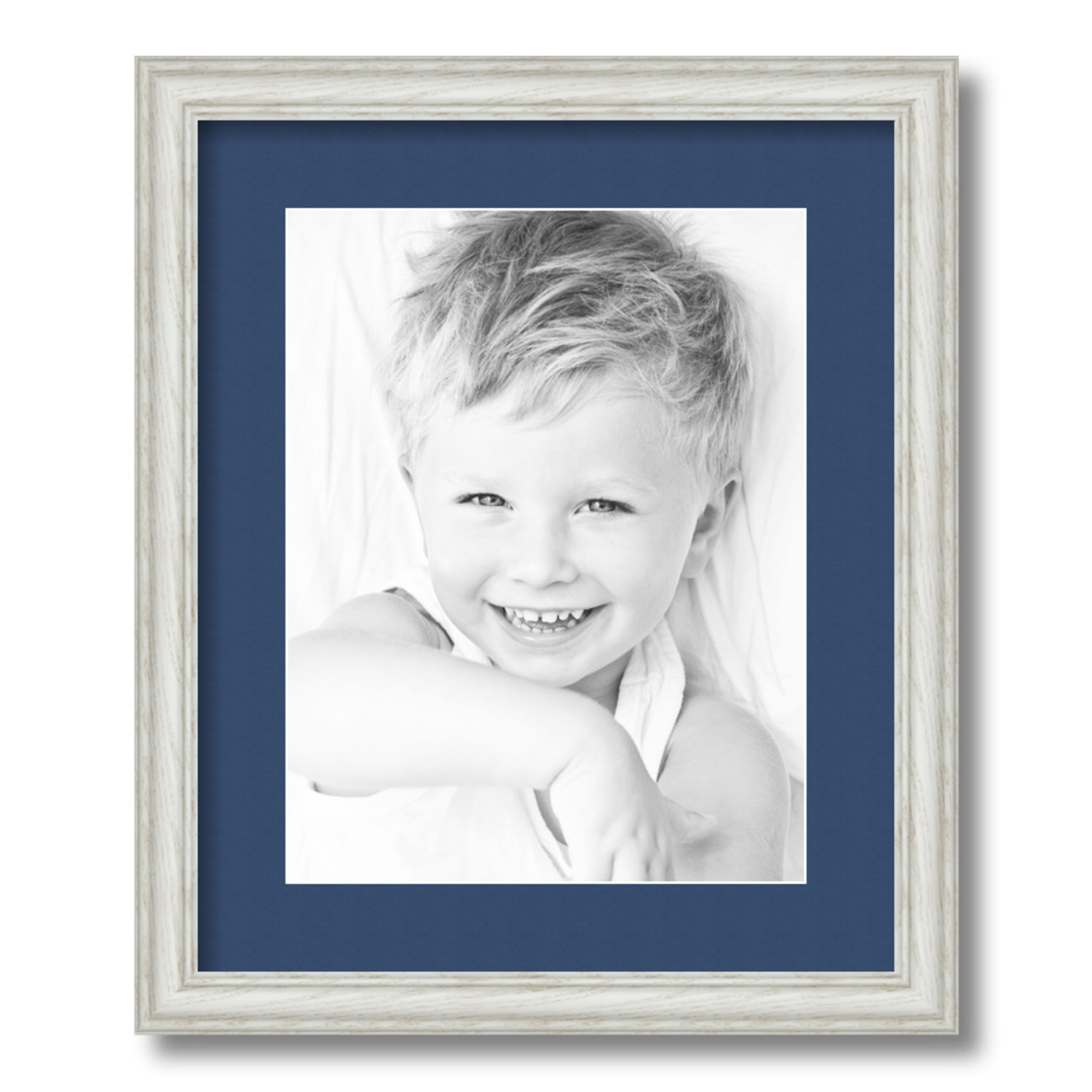 ArtToFrames Matted 14x17 White Picture Frame with 2" Mat, 10x13 Opening 4098