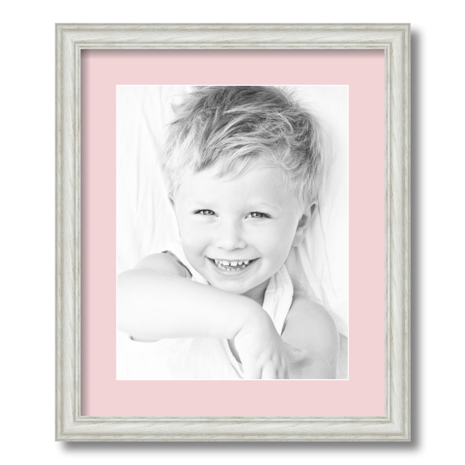 ArtToFrames Matted 15x18 White Picture Frame with 2" Mat, 11x14 Opening 4098