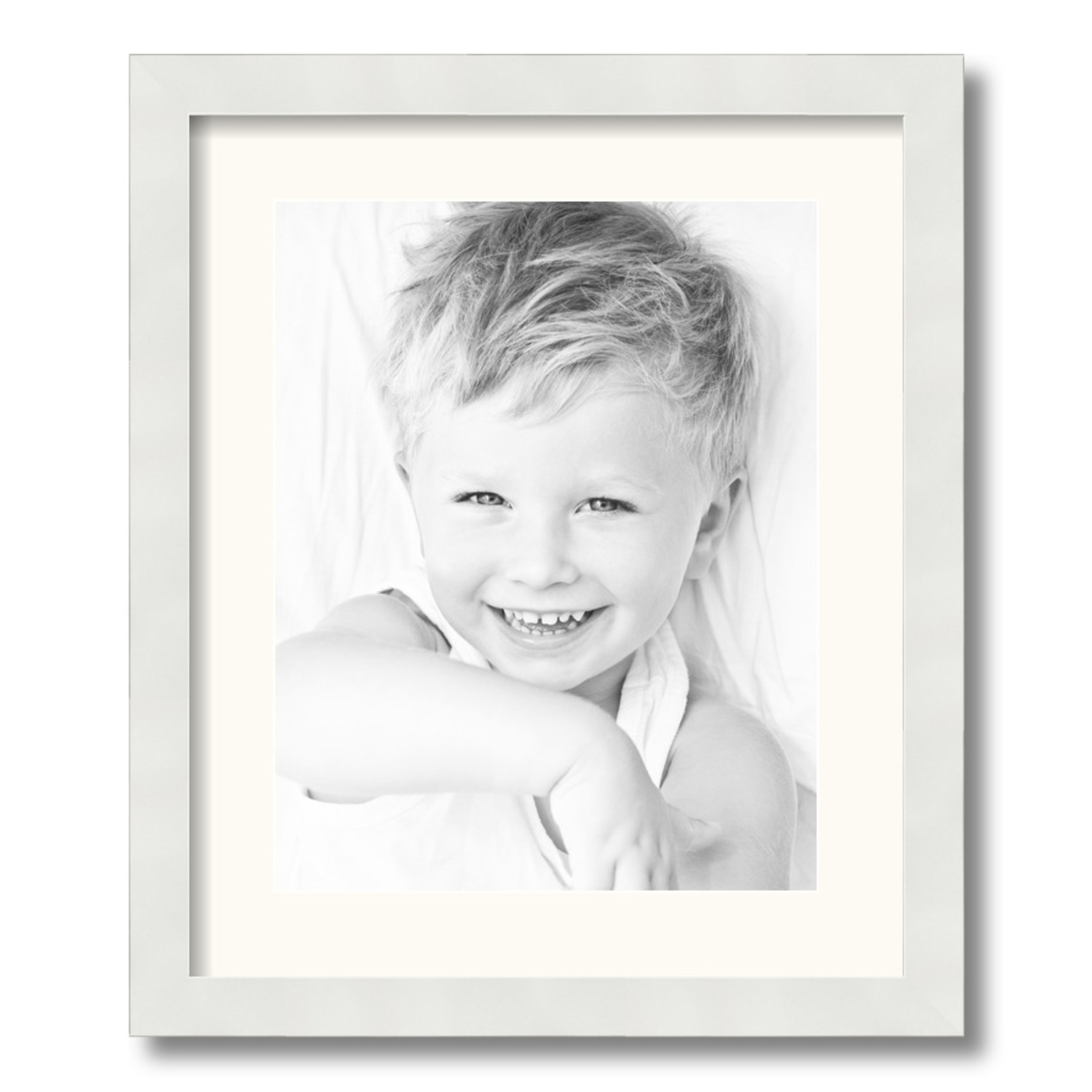 ArtToFrames Matted 15x18 White Picture Frame with 2" Mat, 11x14 Opening 3966