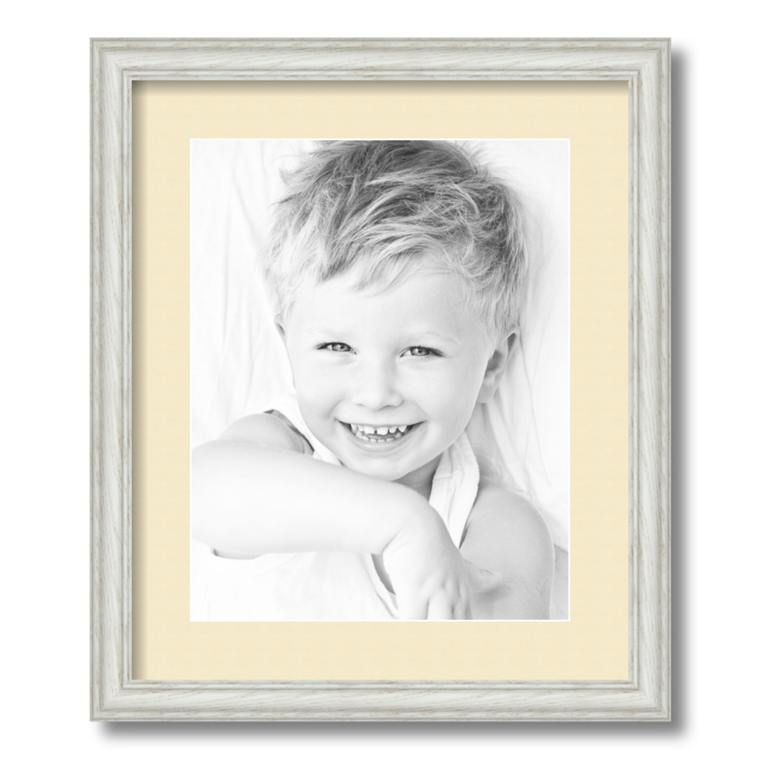 ArtToFrames Matted 15x18 White Picture Frame with 2" Mat, 11x14 Opening 4098