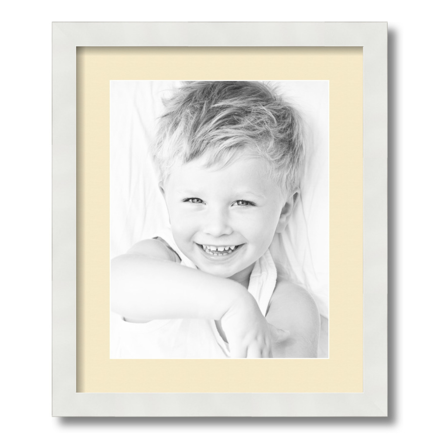 ArtToFrames Matted 15x18 White Picture Frame with 2" Mat, 11x14 Opening 3966