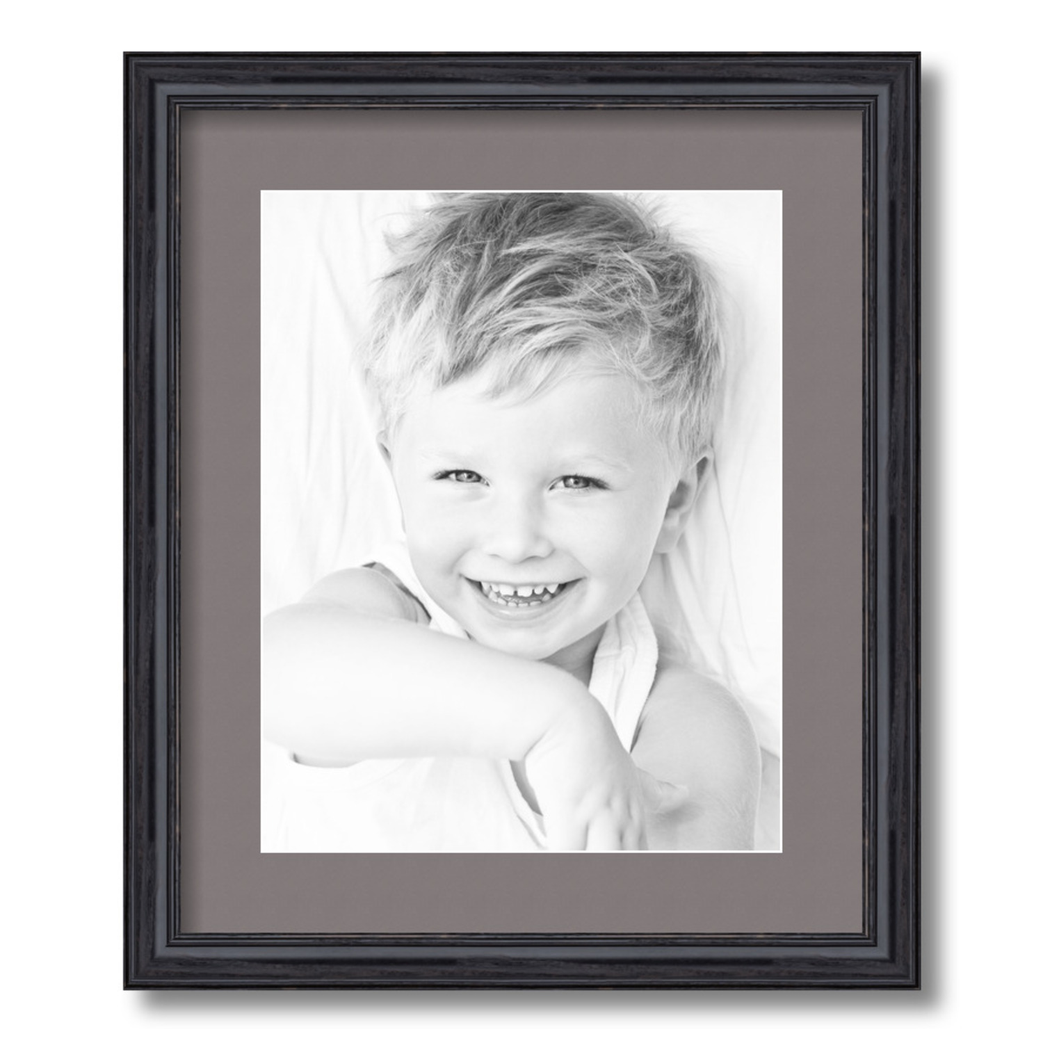 ArtToFrames Matted 15x18 Black Picture Frame with 2" Mat, 11x14 Opening 4083