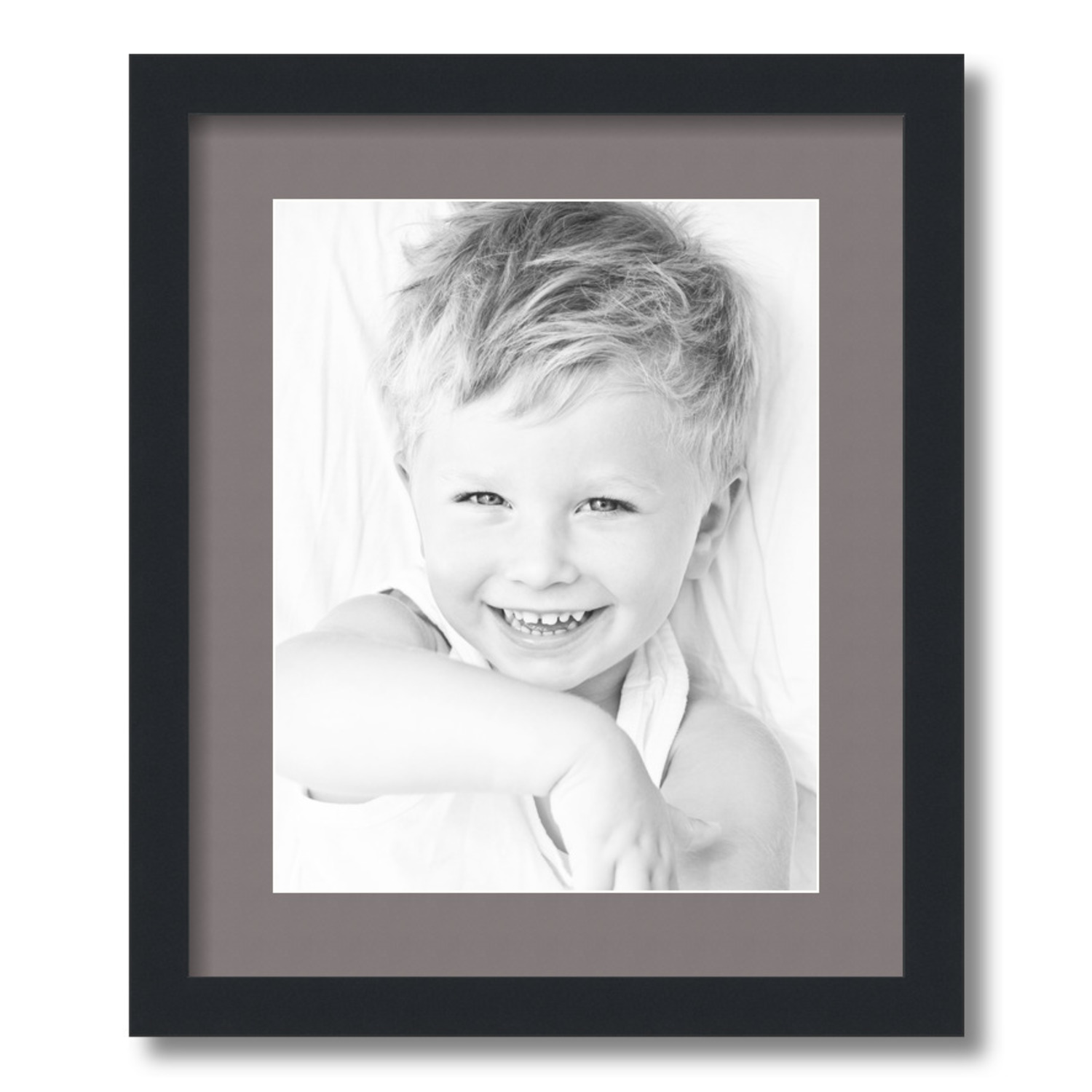 ArtToFrames Matted 15x18 Black Picture Frame with 2" Mat, 11x14 Opening 3926