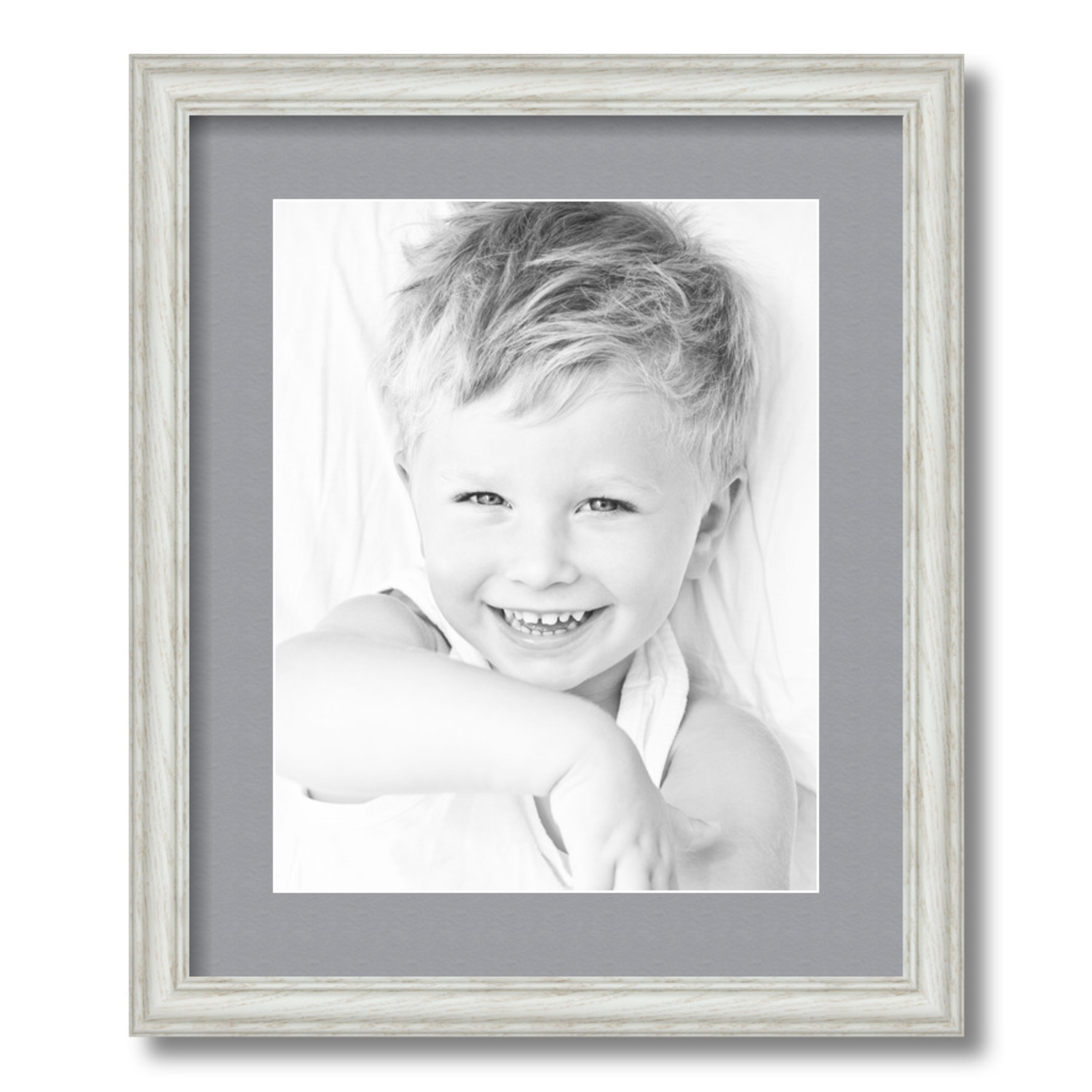 ArtToFrames Matted 15x18 White Picture Frame with 2" Mat, 11x14 Opening 4098